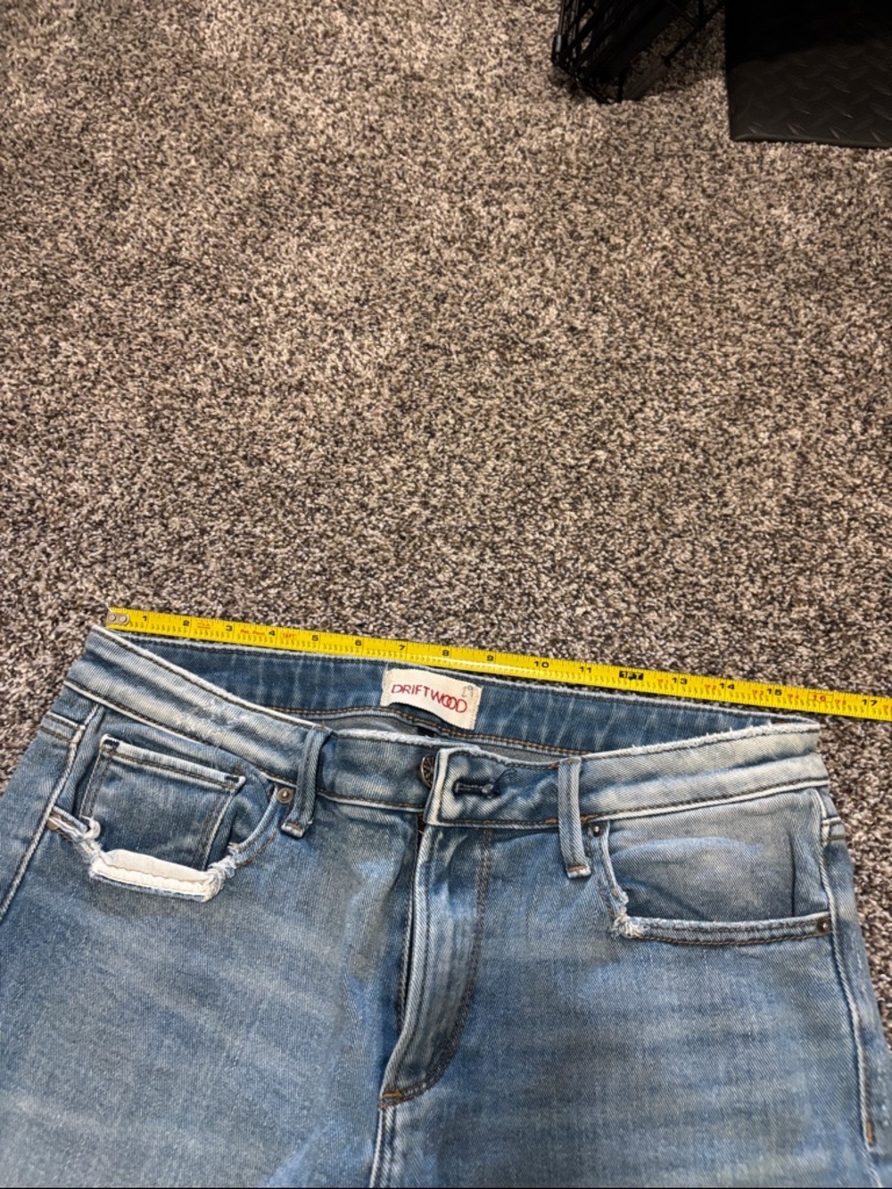DRIFTWOOD Light Wash Straight Leg Women's Jeans - Picture 3 of 6
